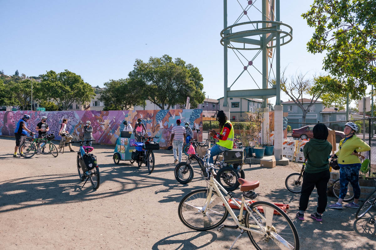 Photo of Liberation Park meeting place for bike ride to the shore.