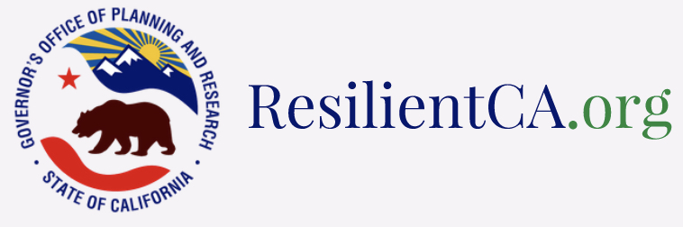 resilient california and OPR logo