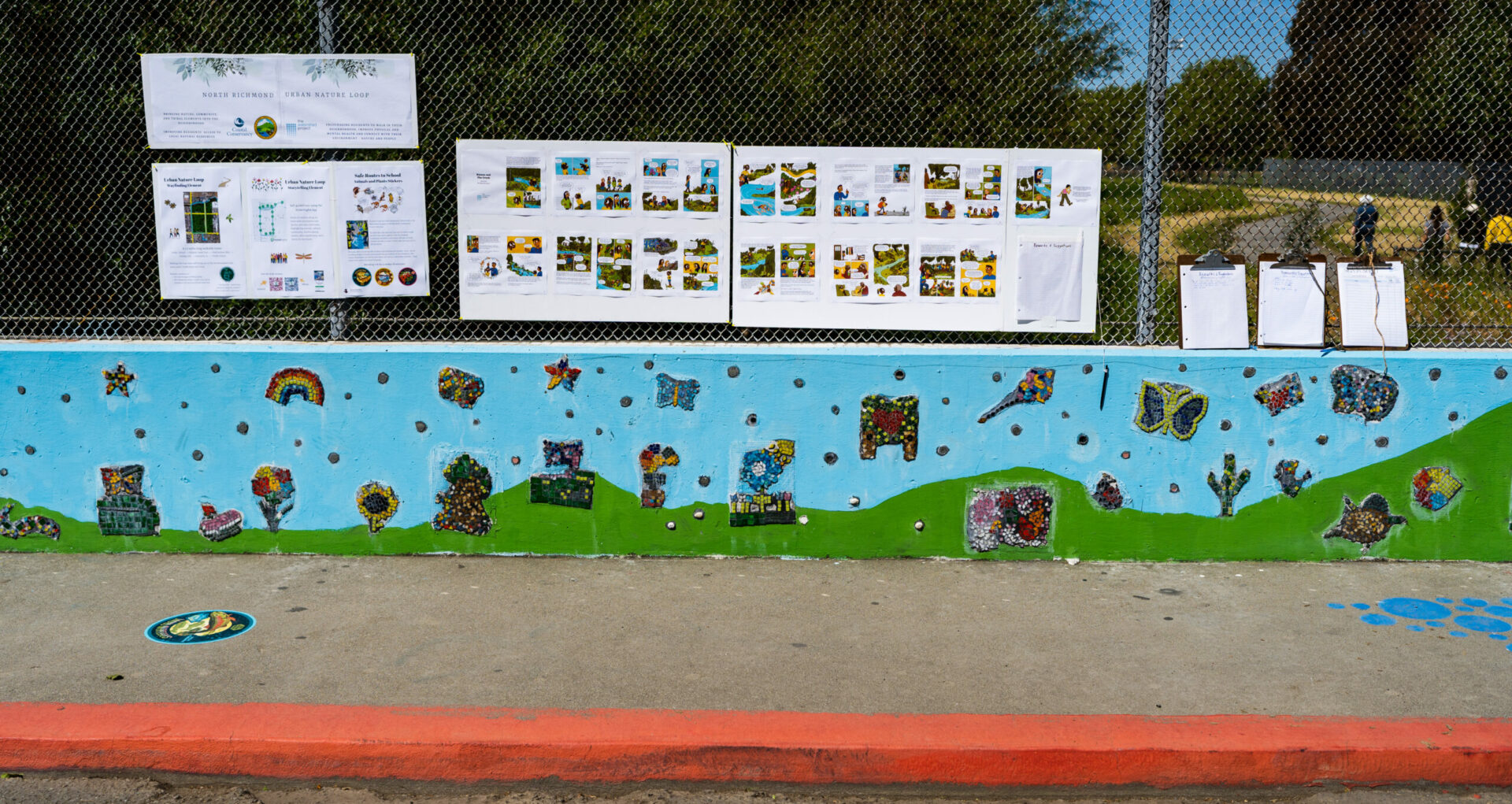 Urban nature loop and mural in Richmond. Photo: Shira Bezalel.