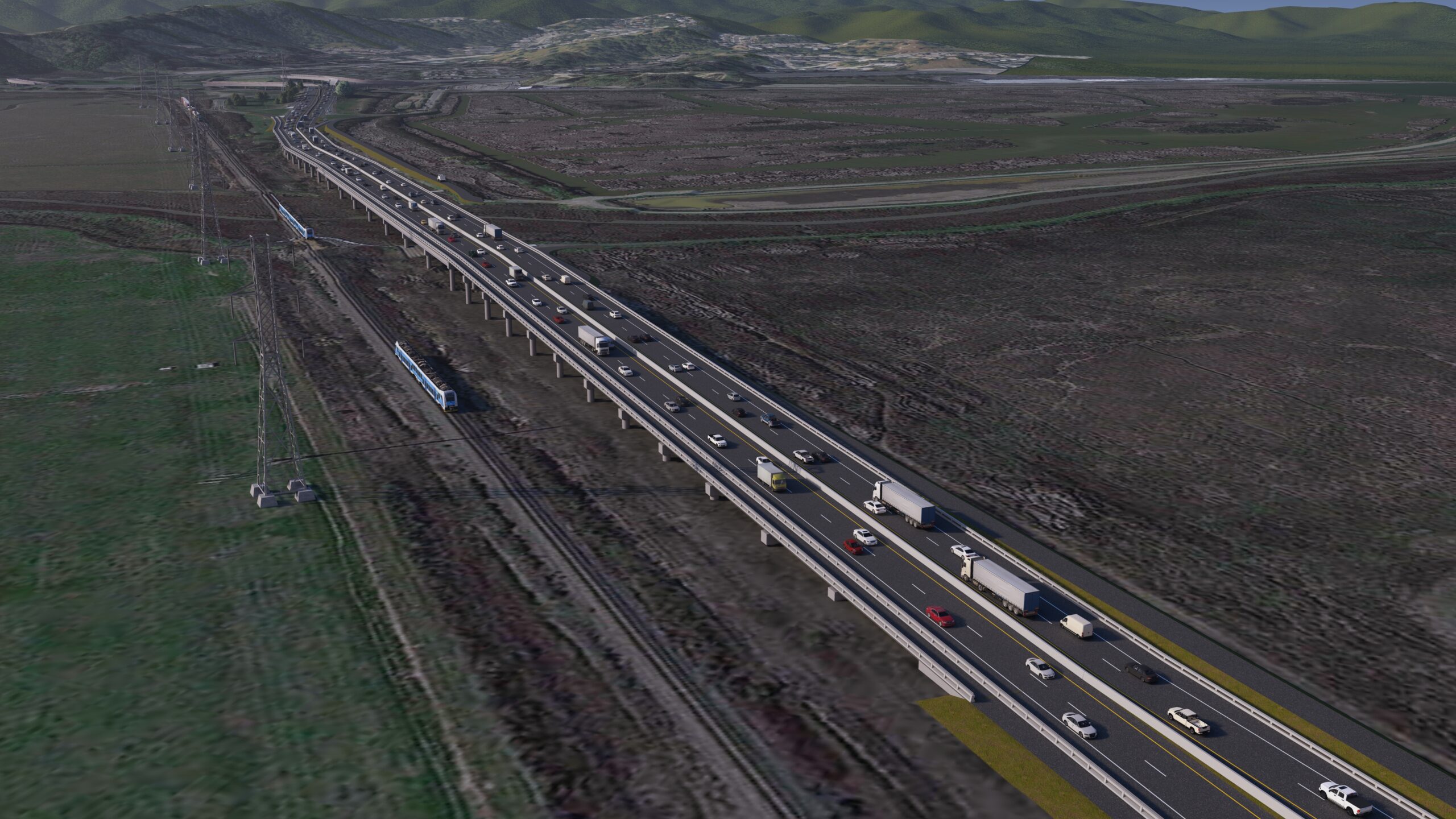 Elevated portion of future SR37. Image: CalTrans