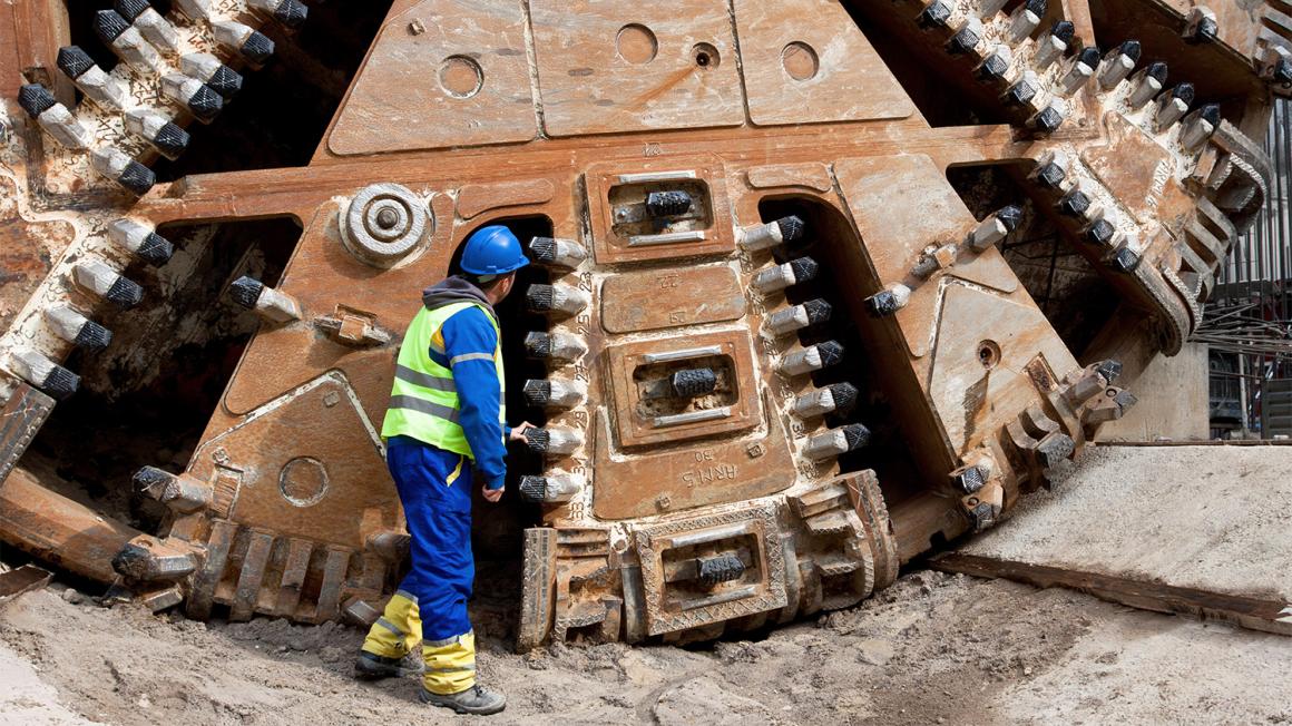 Tunnel boring machine.