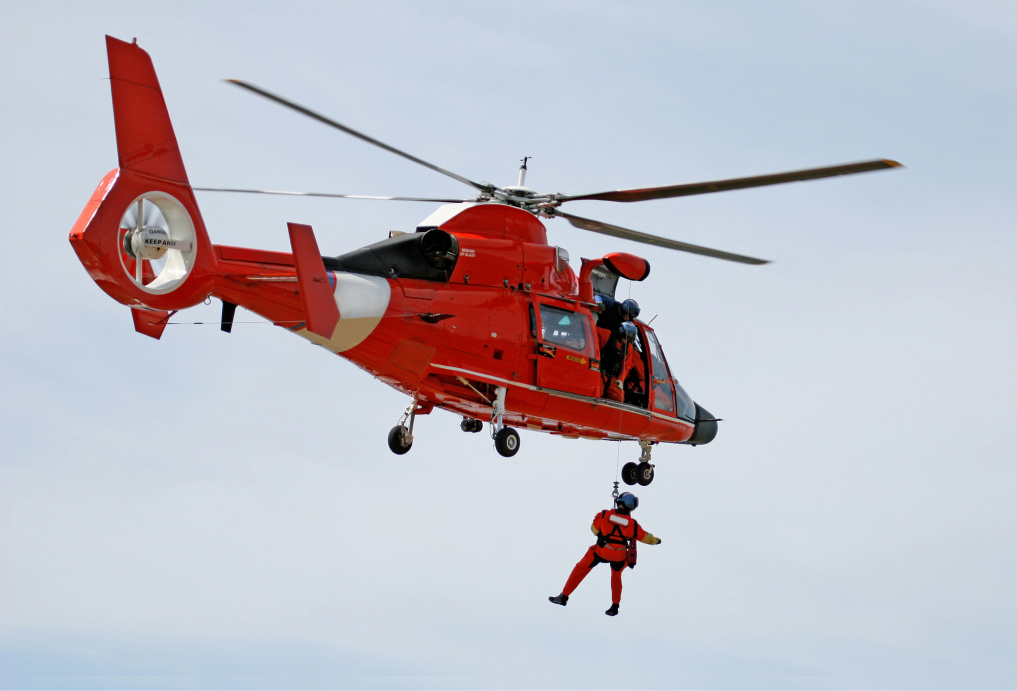 Coast Guard comes to the rescue over San Francisco Bay. Photo: Dan Cardiff